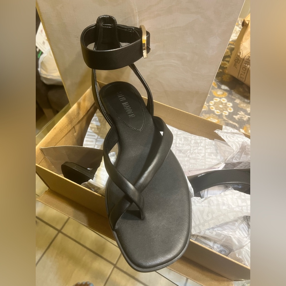 Black Strappy Sandals